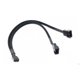 thumbnail image 2 of 6X Cable De 1 Una 2 VíAs Y Divisor En Y 3/4 PWM Conector Macho Ventilador Computadora PC Cable De Adaptador De ExtensióN De Ventilador, 2 of 5