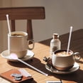 thumbnail image 4 of 5.8 Inches Coffee Spoons,Stirring Spoons,Long Handle Iced Tea Spoon,Exquisite Glass Teaspoons,Ice Cream Spoons,Decorative Espresso Spoons for Latte Tea Dessert Yogurt and Cocktail(Green), 4 of 6