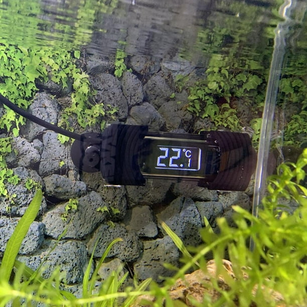 Termómetro para Pecera perfecl Pantalla Digital para Acuario Suministros de Temperatura del Agua