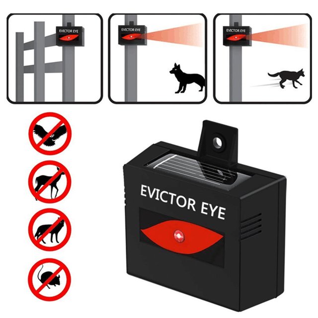 Repelente de Animales Ccdes Solar para Gatos Zorros Mofetas Mapaches