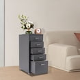 thumbnail image 2 of Miumaeov Metal Storage Cabinet Tall Garage Cabinet with Wheel & 5 Drawers for Home Office, 2 of 24