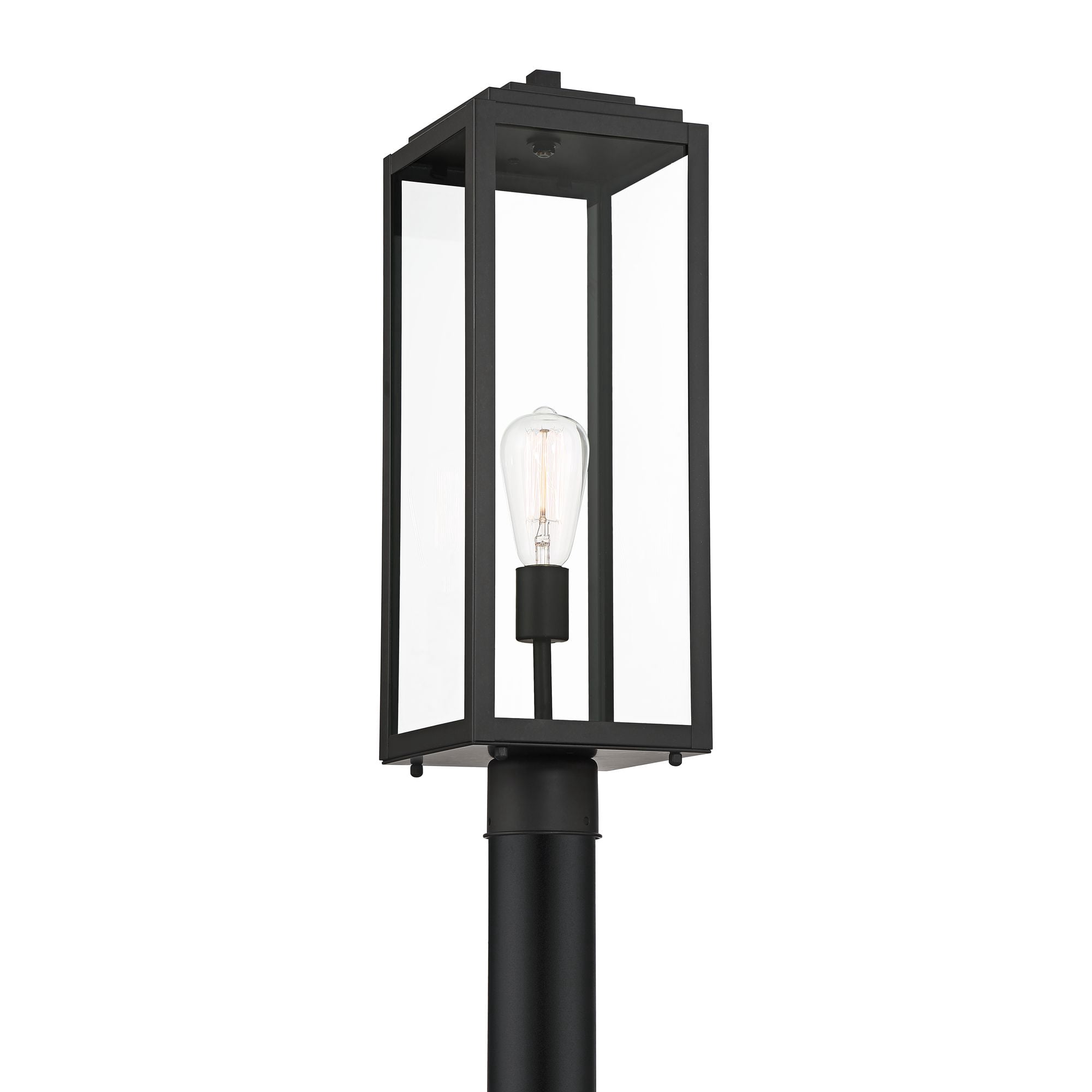 John Timberland Titan 97 3/4" High Mystic Black Outdoor Post Light