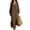Brown, variant on Guieoi Shift Dresses for Women 2026 Fall Long-Sleeve V-neck Cotton-Linen Split-Hem Dress Green S