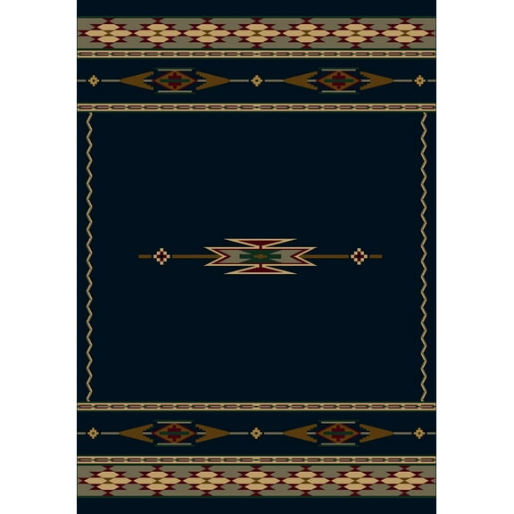 Milliken Signature Area Rug EAGLE CANYON SAPPHIRE Eagle Canyon Sapphire 5' 4" x 7' 8" Rectangle