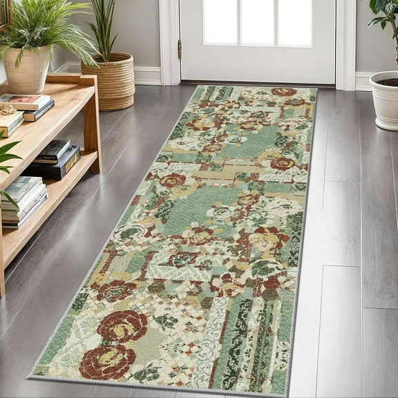 Hallway Runner Rug 2'x6' Washable Area Rugs Non Slip Laundry Rug Runner Floor Carpet Runners for Hallways Entryway Laundry Room Kitchen