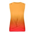 thumbnail image 6 of QUINDOS Womens Tank Tops Gym Orange Fashion Summer Round-Neck Sleeveless Print Casual Blouses Tops Womens Camisoles, 6 of 7