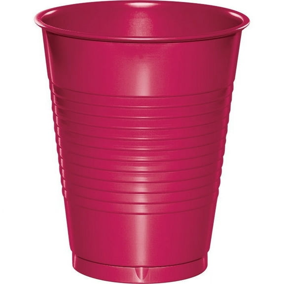 240 Count Bulk Pack Hot Magenta 16 oz Plastic Cups