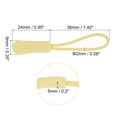thumbnail image 2 of Uxcell Zipper Pulls Pull Head Handle Replacement Tab Tags Cord Extension for Backpacks Bags Handbags Beige, 2 of 4