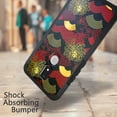 thumbnail image 2 of DALUX MetKase Hybrid Slim Phone Case Compatible with Cricket Icon 3 / Splendor / AT&T Motivate 2 (2021) - Oriental Fan, 2 of 3
