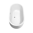 thumbnail image 3 of Juliette 60 Inch Freestanding Bathtub in White with Polished Chrome Trim and Floor Mounted Faucet in Brushed Gold, 3 of 5