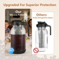 thumbnail image 4 of Preparador de café cold brew QHH de 1.9 L, frasco tipo mason con filtro de acero inoxidable, 4 of 8