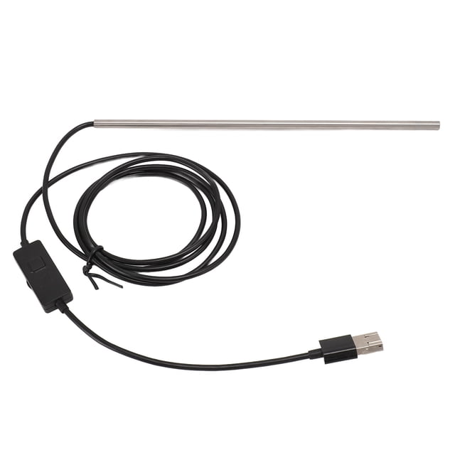 Industrial Borescope, Sewer Inspection Camera IP67 Waterproof with 6 LEDs and HD Digital Light, 3 in 1 Micro USB Endoscope with Semi Rigid Drain Snake Cable for Phone