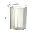 thumbnail image 3 of Xqxayjr under $5 Wall Mounted Tissue Box, Wall Mounted Tissue Box Holder, Adhesive No Drill Paper Towel Dispenser, Bathroom Kitchen Countertop Organizer, Clear Plastic Tissue Box Shelf for Vanity, 3 of 7