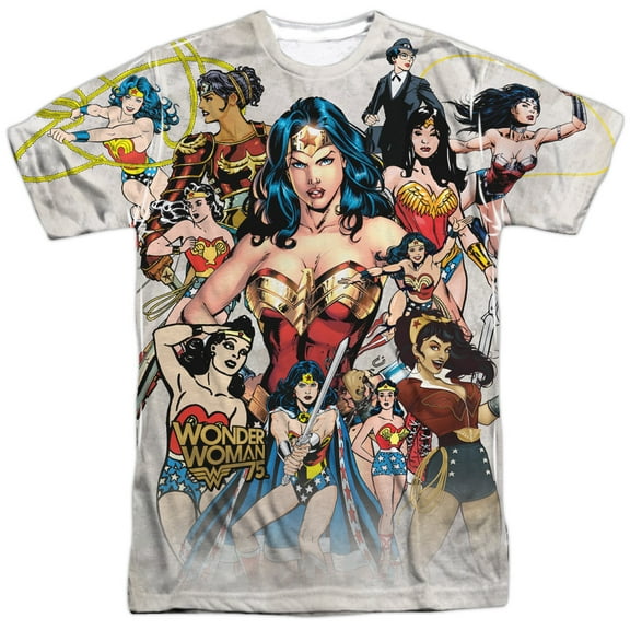 Wonder Woman - 75Th Collage - Short Sleeve Shirt - XXX-Large