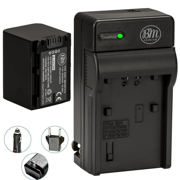 BM Premium NP-FV70 Battery and Battery Charger for Sony Handycam Camcorders