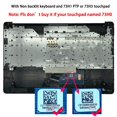 thumbnail image 2 of Reemplazo De La Cubierta Superior Del Reposamanos Del Teclado Estadounidense Para Hp 17-By 17-Ca 17T-By 17Z-Ca Laptop 73H1 Ptp Touchpad Assembly L92780-001 Jet Black, 2 of 5
