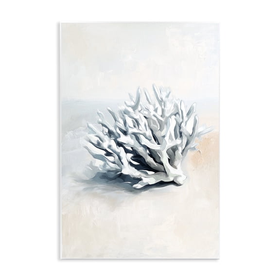 Stupell Industries Simple Staghorn Coral Animals Painting Unframed Art Print Wall Art, 10 x 15