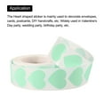 thumbnail image 3 of Uxcell Heart Shaped Sticker 1 Inch Self Adhesive Love Sticker Label for Valentine Day, Light Green 1000 Pcs, 3 of 6