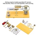 thumbnail image 2 of Stirling Engine Model Kit That Works, DIY Assembly Gamma Stirling Engine with LED Generator for Educational Science Demonstrations, 2 of 5