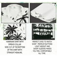 thumbnail image 6 of LA LEELA Men's Hawaiian Shirts Short Sleeve Button Down Shirt Men's Holiday Shirts Summer Beach Casual Aloha Tropical Shirts for Men Funny XXL Sea Palm Tree, White, 6 of 6