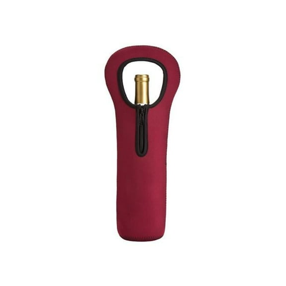 Travelwell BURGUNDY NEOPRENE ONE-BOTTLE WINE CARRIER