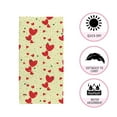 thumbnail image 3 of red hearts and multicolor dots seamless pattern Bath Towel Absorbent Soft Decoration Hand Tower Multiuses for Bathroom Hotel Gym Spa Beach 30 x 15 inch, 3 of 6