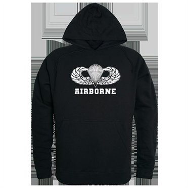 Rapid Dominance RS4-AB-BLK-03 Airborne Graphic Pullover Sweatshirt, Black - Large