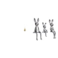 thumbnail image 1 of Figura de familia de conejos de calabaza de latón, adorno Feng Shui, estatua, centro de mesa, recuerdo, decoración del Festival de Primavera, escultur, 1 of 8