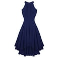 thumbnail image 5 of inhzoy Women's Bridesmaid Dresses Chiffon Halter Long Formal Dress, 5 of 5