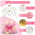 thumbnail image 3 of iMucci Valentines Day Gifts for Her, Pink Preserved Rose in Glass Angels Figurines with LED Light, Valentines Flowers Birthday Gifts for Women, Forever Rose Gift for Mom Wife Girlfriend Grandma, 3 of 7