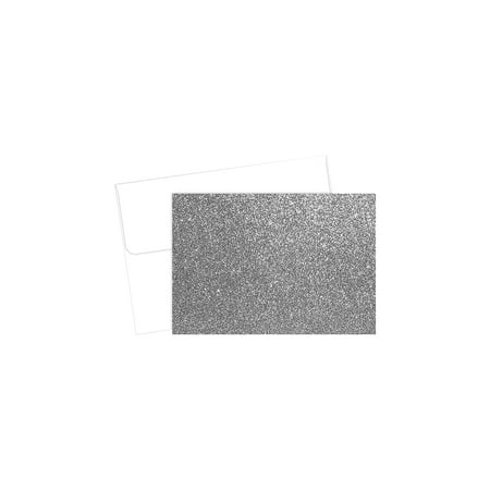 UPC: 0601952200236 | Great Papers! Glitter Glossy Personal Thank You Notecard Silver 15/Pack (2020023)