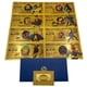 thumbnail image 3 of Los billetes de banco plásticos de la tarjeta del yen del anime de Japón del arte de encargo de todos los estilos fijan en oro 24k plateado para la colección, 3 of 4