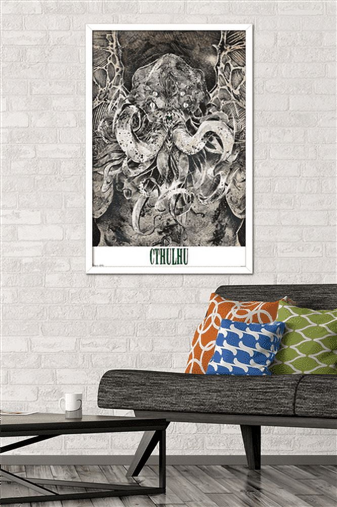 Cthulhu Wall Poster, 22.375" x 34", Framed