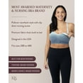 thumbnail image 6 of Kindred Bravely Sublime Nursing Sports Bras for Breastfeeding, Soft & Stretchy Maternity Bra (Ombre Storm, Large), 6 of 6