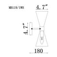 thumbnail image 2 of Warehouse of Tiffany Smithy 7 Inch Matte Finish Adjustable Arm Wall Sconces, 2 of 5
