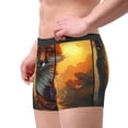 thumbnail image 2 of Pofeuu Sunset Maple Tree Fox Print Men’s Boxer Briefs, Moisture-Wicking Underwear, Regular,Trunk-XX-Large, 2 of 5
