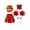 B Red, variant on TiaoBug Kids Girls Cheerleading Uniform Cheer Leader Costume Cosplay Party Cheer Dance Outfits B Blue 6
