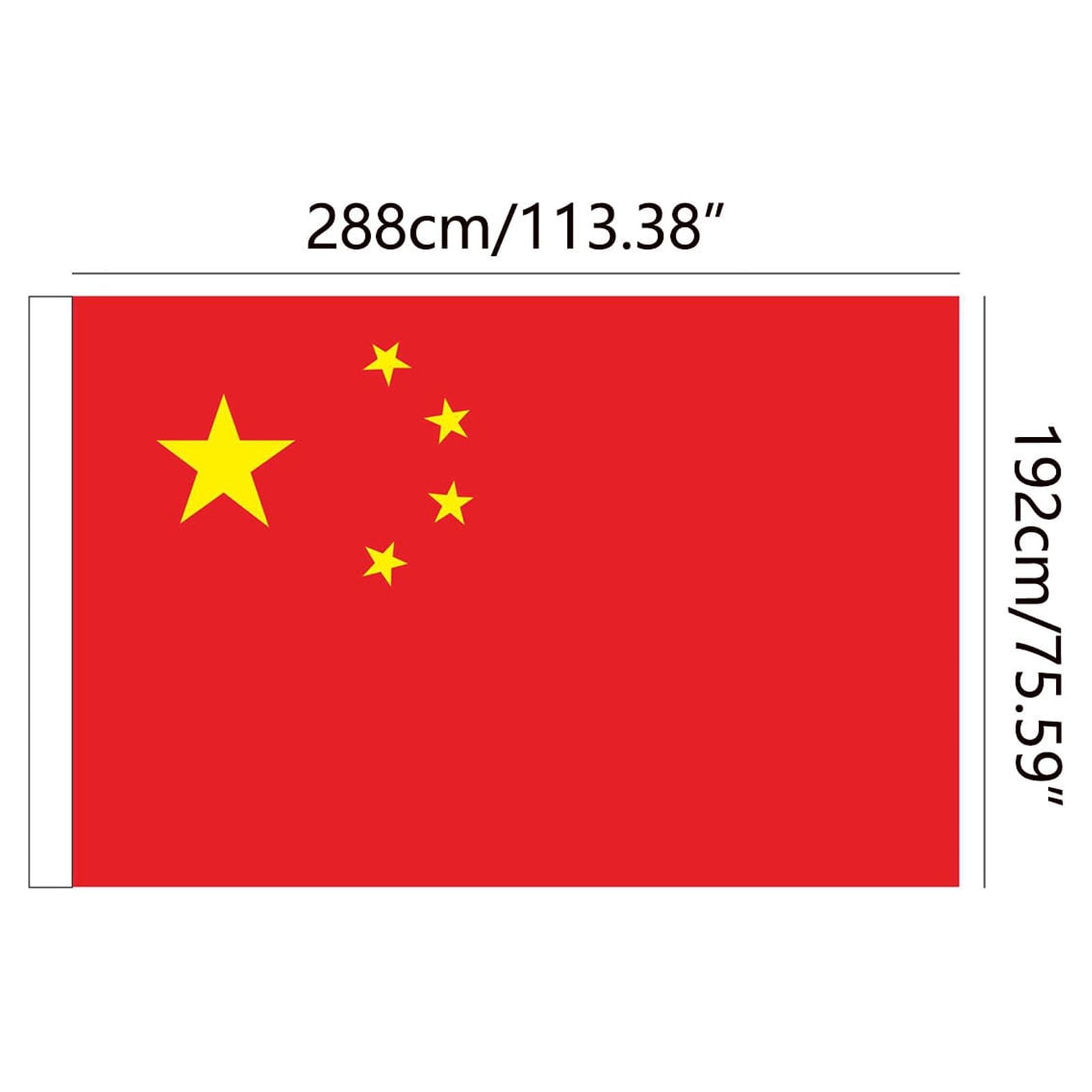 Pompotops Chinese Flag Large Size 6 Specifications Indoor And Outdoor Waterproof Sunscreen Flag