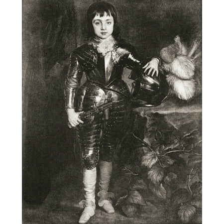 Charles Prince of Wales later Charles II 1630 Canvas Art - Ken Welsh Design Pics (12 x 15)