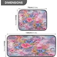 thumbnail image 3 of Coolnut Kitchen Rugs 2 Piece Waterproof Non Slip Kitchen Mat Modern Flower Kitchen Rug Set for Sink Office Kitchen Cafe, 19.7"x47.2"+19.7"x27.6" Home Decor Gifts, 3 of 7