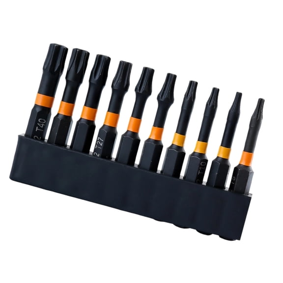 CEORPER 10 Piece Magnetic Allen Wrenches Kit T8 Steel Tool With Proof Coating For Mechanical Equipment Maintenance