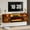 Brown, variant on PUKAMI Floating Fireplace TV Stand 70'', Wall Mounted Entertainment Center with LED Light, Modern Media Console & Storage Cabinet for Living Room
