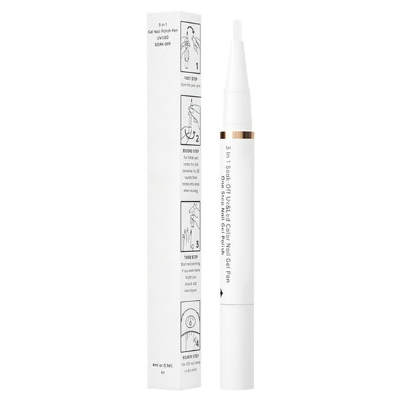 Beauos Clearance 24 Colors Collection Ladies Nail Gel Pen Multifunction Nail Polish Nail Polish No Pencil Nails 24ml, Nail Pen Clearance Sale, 1X Nail Art Pen