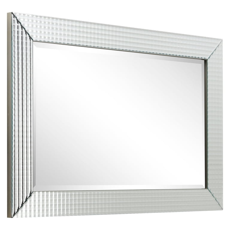 Free Shipping! Empire Art Direct Bling Beveled Glass Rectangle