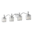 thumbnail image 5 of Deyidn 34.8" Modern 4-Light Chrome Bathroom Vanity Light - Dimmable Bathroom Transitional Fixture with Crystal Glass Shades, 5 of 9