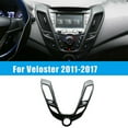 thumbnail image 2 of Carbon Fiber Car Central Console Air Outlet Vent Cover Trim For Veloster 2011-2017 Decoration Acces, 2 of 5
