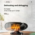thumbnail image 6 of Wovilon Portable Fan Desk Fan Small Fan Mini Fan Car 24V Vehicle Cooling Fan Hot Warm Heater Windscreen Demister Defroster, 6 of 9