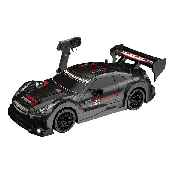 Drift Car De 2,4 Ghz, 1:24 A 20 Km/h, 4wd Con Luces Y Ruedas Xtellar negro