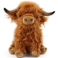thumbnail image 1 of Peluche con forma de vaca escocesa de las Tierras Altas para niños y adultos, 28 cm, 1 of 7