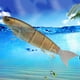 thumbnail image 4 of Cebo de pesca artificial articulado, 2 anzuelos, señuelo de pesca, anzuelo gigante para pesca de lubina, 4 of 8